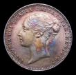 London Coins : A151 : Lot 2985 : Sixpence 1878 ESC 1733, Die Number 55 the die number digits widely spaced, NEF toned, the obverse wi...