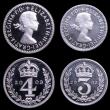 London Coins : A151 : Lot 3462 : Maundy Set 2003 Lustrous UNC the Twopence and Penny with a couple of very minor contact marks visibl...