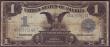 London Coins : A151 : Lot 577 : USA $1 Silver Certificate dated 1899 series N94037514A, signed Speelman & White, eagle at centre...