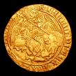 London Coins : A152 : Lot 1954 : Angel Henry VII S.2183 mintmark Pansy, About VF, struck slightly off-centre