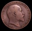 London Coins : A152 : Lot 2470 : Penny 1908 Freeman 164A dies 1*+C VG with some scuffs on the portrait, Very Rare, Ex-London Coins Au...