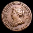 London Coins : A152 : Lot 2663 : Farthing 1714 Peck 742 struck on a 23mm flan (Peck states 'medium') About VF the fields sl...