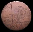 London Coins : A152 : Lot 640 : Engraved USA Large Cent engraved with Britannia and Shield facing left holding spear, 1807 below, un...