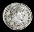 London Coins : A153 : Lot 1816 : Ar light miliarense.  Valens.  C,  364-367 AD.  Rev; VICTORIA &ndash; AVGVSTORVM Victory standing r....