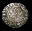London Coins : A153 : Lot 2013 : Sixpence Elizabeth I 1564 4 over 2 Very large bust 3E, S.2561B mintmark Pheon VF and evenly toned, v...