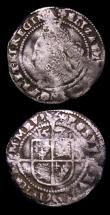 London Coins : A153 : Lot 2030 : Threepences Elizabeth I (2) 1566 Third Issue S.2565 mintmark Lion, this possibly overstruck, Good Fi...