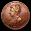 London Coins : A153 : Lot 2043 : Battle of Ramillies 1706 34mm diameter in bronze by J.Croker, Eimer 419, Obverse Bust of Queen Anne ...