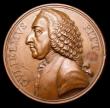 London Coins : A153 : Lot 2071 : Repeal of the Stamp Act 1766 William Pitt, 40mm diameter in bronze by Pingo Eimer 713 Obverse: Bust ...