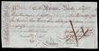 London Coins : A153 : Lot 236 : Margate Isle of Thanet Bank 14 day sight note dated 1786 series No.641 for £103-7-6, signed Fr...