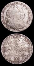 London Coins : A153 : Lot 2925 : Halfcrown 1692 ESC 517 Fine with some haymarking, William and Mary Second Bust Third Shields type (1...