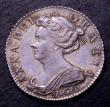London Coins : A153 : Lot 3357 : Sixpence 1703 VIGO ESC 1582 VF/About VF with attractive tone