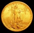 London Coins : A154 : Lot 985 : USA Twenty Dollars 1908 No Motto, Long Rays, Breen 7365 EF