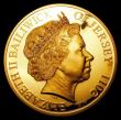 London Coins : A155 : Lot 339 : Jersey Ten Pounds 2012 Diamond Jubilee of Queen Elizabeth II 5oz.Gold Proof reverse with coloured po...
