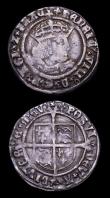 London Coins : A155 : Lot 493 : Groat Henry VIII Laker Bust D S.2337E mintmark Lis Fine, Halfgroat Henry VIII Canterbury Mint WA bes...