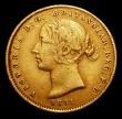 London Coins : A156 : Lot 1054 : Australia Half Sovereign 1861 Sydney Branch Mint Marsh 386 Good Fine