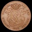 London Coins : A156 : Lot 1083 : Belgium 5 Centimes 1860 KM#5.1 the date with traces of 6 over 5, the ball of the 5 showing on the le...