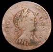 London Coins : A156 : Lot 1429 : USA Halfpenny Connecticut 1786 ETLIB INDE legend, Medium Head, Breen 743, Miller 2.1A struck on a he...