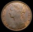 London Coins : A156 : Lot 2520 : Penny 1875 Freeman 79 dies 8+G AU/GEF with traces of lustre, very rare, especially so in this high g...