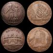 London Coins : A156 : Lot 810 : Halfpennies 18th Century Somerset (3) Bath 1794 Botanic Garden/Tree and wall, Plain edge DH26 NVF, B...