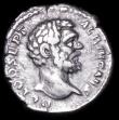 London Coins : A157 : Lot 1725 : Clodius Albinus.  Ar denarius.  C, 194 AD.  Rev; ROMAE AETERNAE; Roma seated l. above shield, holdin...