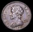London Coins : A157 : Lot 2087 : Farthing 1665 Silver Pattern Peck 407, Obverse 1a CAROLVS.A.CAROLO, reverse QVATVOR.MARIA.VINDICO to...