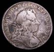 London Coins : A157 : Lot 2437 : Halfcrown 1720 20 over 17 Roses and Plumes SEXTO ESC 590 Near Fine, the obverse with uneven tone, Ex...