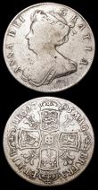 London Coins : A157 : Lot 2523 : Halfcrowns (2) 1705 Plumes ESC 571 VG/Near Fine, Rare, 1706 Roses and Plumes ESC 572 VG/Fine, Ex-Lon...