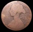 London Coins : A157 : Lot 2835 : Penny 1860 Beaded Border/Toothed Border mule Freeman 8 dies 1+D only Poor but very rare, listed as R...