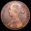 London Coins : A157 : Lot 2860 : Penny 1861 Satin 28, Gouby BP 1861G as Freeman dies 4+D with central cut fishtail, this obverse rare...