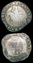 London Coins : A158 : Lot 1693 : Halfcrown Charles I Group III, Third horseman, type 3a1 No caparisons on horse S.2773 mintmark Crown...