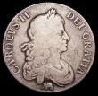 London Coins : A158 : Lot 1790 : Crown 1666 Elephant below bust RE.X ESC 34 VG/Near Fine, an even and collectable example