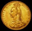 London Coins : A159 : Lot 1143 : Sovereign 1887M Jubilee Head S.3867A EF