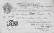 London Coins : A159 : Lot 1482 : Five Pounds Peppiatt white note B255 dated 4th December 1944, series E80 054176, London issue, (Pick...