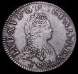 London Coins : A159 : Lot 3108 : France Ecu 1716A KM#414.1 VF/NVF the obverse with clear signs of the under-struck coin
