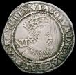 London Coins : A159 : Lot 653 : Shilling James I Third Coinage mm Lis (1623-24) bold Good Fine on a generous flan and with an even o...