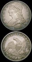 London Coins : A160 : Lot 1266 : USA (2) Half Dollar 1838 Breen 4734 a pleasing example of this short series, Three Cents 1853 Silver...