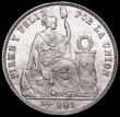London Coins : A160 : Lot 1472 : Peru Half Sol 1864 TB-D Designers initials RB left of shield, KM#195 AU/GEF and lustrous, Rare 