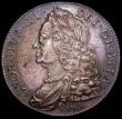 London Coins : A160 : Lot 2038 : Crown 1746 LIMA ESC 125, Bull 1668 GEF with colourful tone and a few light flecks of haymarking on t...