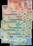 London Coins : A160 : Lot 327 : Fiji (11), 50 Dollars issued 2002, 20 Dollars issued 2007, 10 Dollars issued 1996, 7 Dollars issued ...