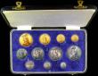 London Coins : A160 : Lot 840 : Victoria 1887 Golden Jubilee Currency Set (11 Coins) Gold Five Pounds to Threepence GVF to GEF the s...