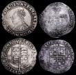 London Coins : A161 : Lot 1452 : Shillings (4) Philip and Mary undated, full titles, with mark of value NF/VG the portraits good for ...