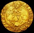 London Coins : A162 : Lot 1584 : Angel Henry VII Type V. Large Crook-shaped abbreviation after HENRIC. S.2187 Mintmark Pheon NVF