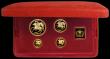 London Coins : A163 : Lot 1986 : Isle of Man Gold Proof Set 1977 four coin set £5,£2, Sovereign and Half Sovereign FDC in...