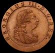 London Coins : A163 : Lot 451 : Farthing 1797 Restrike Pattern in Bronzed copper, Obverse: Wreath with 3 Berries, 2 Leaves projectin...
