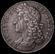London Coins : A163 : Lot 566 : Halfcrown 1688 QVARTO ESC 502, S3409 EF reverse nEF with the 6 of the date weak