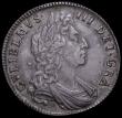 London Coins : A163 : Lot 574 : Halfcrown 1698 DECIMO ESC 554, Bull 1034 GVF with old grey tone