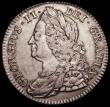 London Coins : A163 : Lot 595 : Halfcrown 1745 Roses ESC 604, Bull 1685 VF/GVF and with an attractive subtle tone