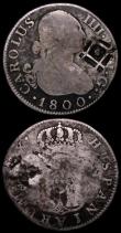 London Coins : A164 : Lot 333 : Costa Rica 2 Reales undated (1849-1857) countermarked on Central American Republic 2 Reales KM#77 Ne...