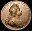 London Coins : A164 : Lot 643 : Act of Grace and Free Pardon 1717 45mm diameter in bronze, by J.Croker, Obverse bust right, laureate...