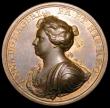 London Coins : A164 : Lot 714 : Queen Anne's Bounty 1704 44mm diameter in bronze by J.Croker Eimer 404  Obverse Bust left, laur...